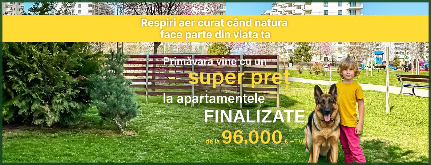 Trăiește lângă natură, în Greenfield Băneasa