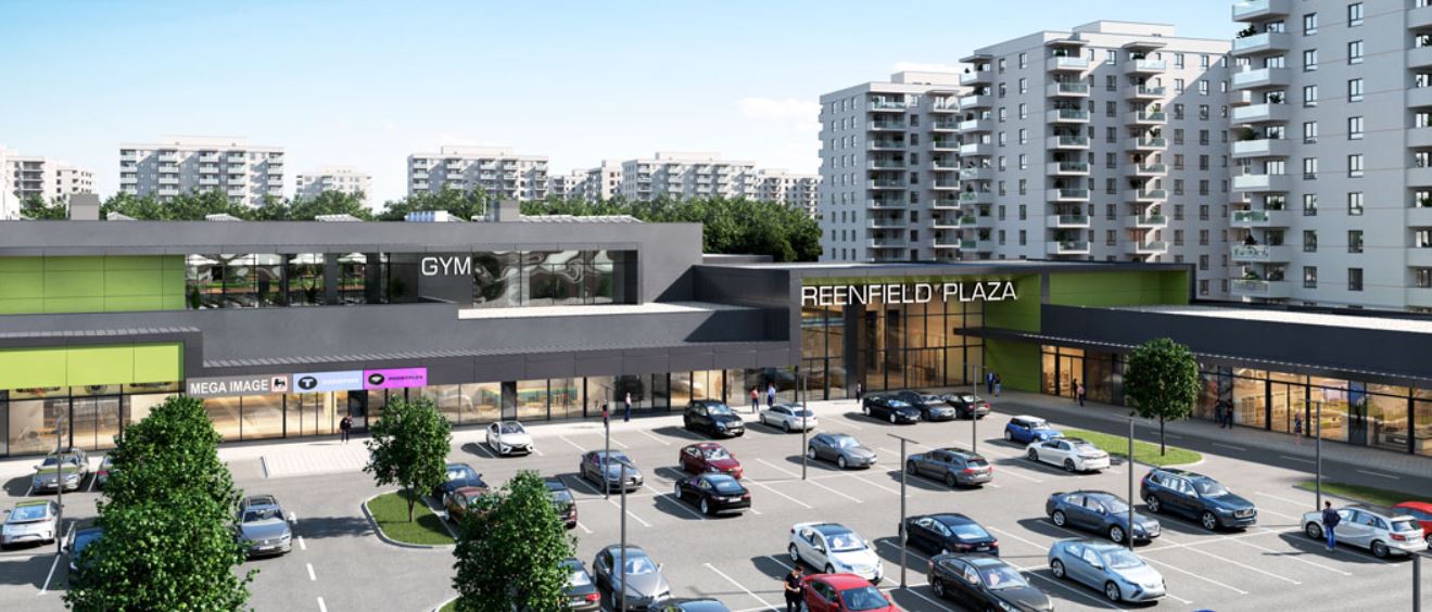 Strip-Mall Plaza Bucuresti Nord, cartier rezidential Greenfield Baneasa