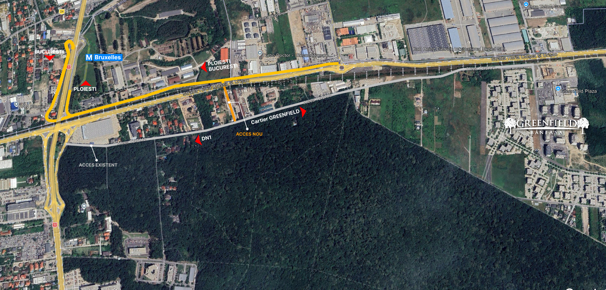 Acces rutier Greenfield Băneasa